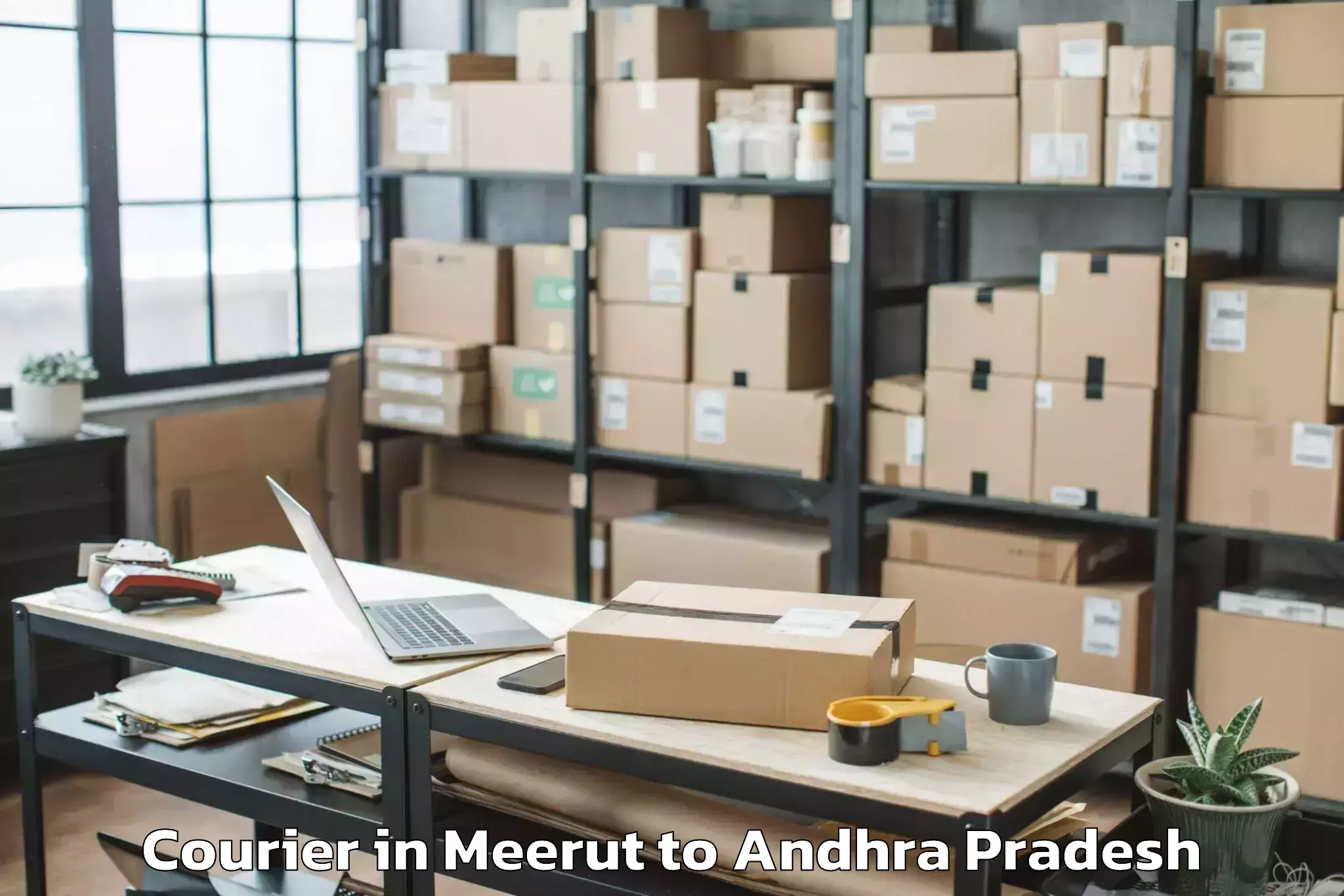 Trusted Meerut to Santhanuthalapadu Courier